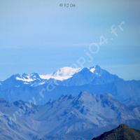 Zoom sur le Mont Blanc…