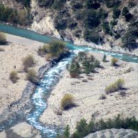 Confluent de l'Ubaye et de l'Ubayette