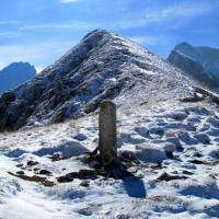 Col des Monges : borne frontalière