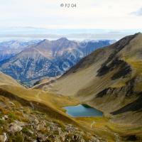 En descendant, le lac de Terres Plaines…