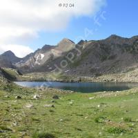 Lacs des Hommes : au premier plan, lac nord