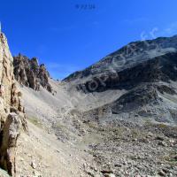 À la descente, vue sur le col de Portiola…
